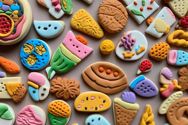 Amazing and classy image of dough toys generated by AI