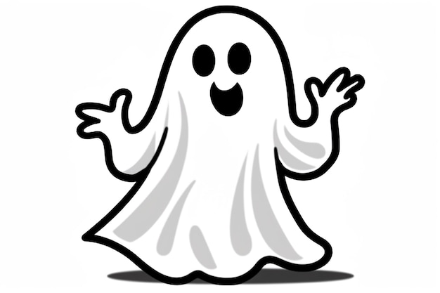 Amazing and classy image of Halloween ghost generated by AI