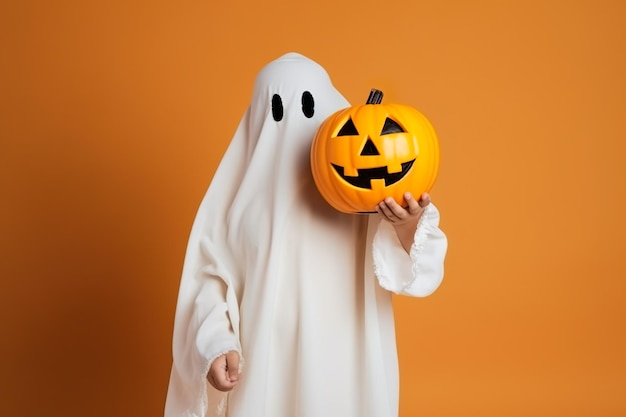 Amazing and classy image of Halloween ghost generated by AI