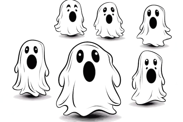 Amazing and classy image of Halloween ghost generated by AI