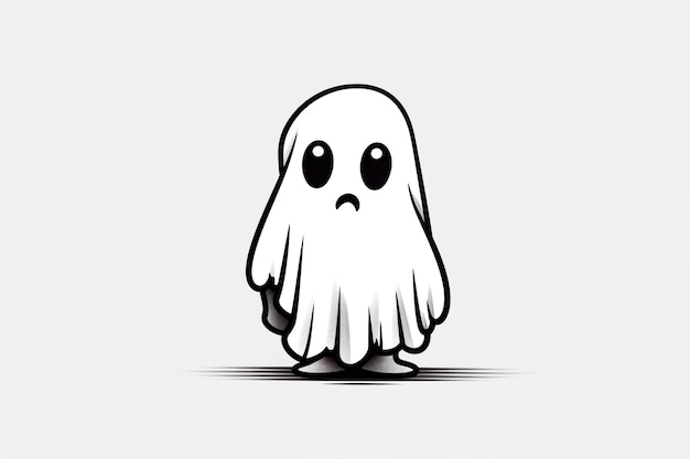 Amazing and classy image of Halloween ghost generated by AI