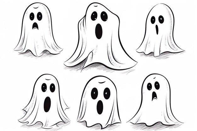 Amazing and classy image of Halloween ghost generated by AI