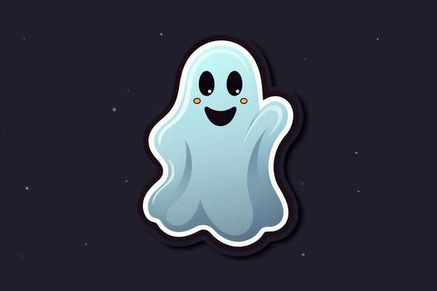 Amazing and classy image of Halloween ghost generated by AI