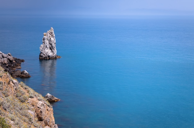 Amazing cliff in the sea