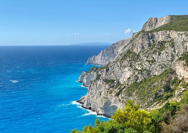 Amazing cliff in zante island