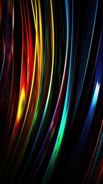 amazing colors abstract black red yellow green blue