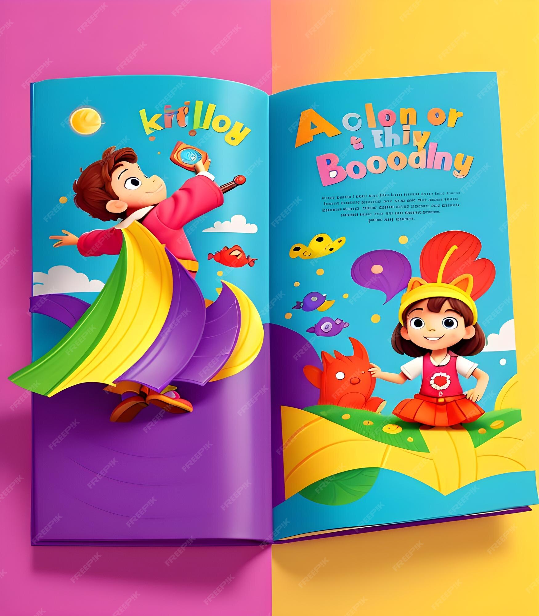 Premium AI Image Amazing Cover Page Design For Kids Books With School premium-ai-image-amazing-cover-page-design-for-kids-books-with-school