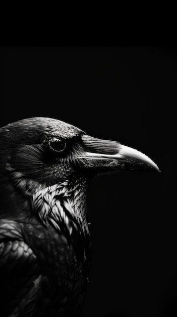Foto sfondio fantastico per la carta da parati del corvo