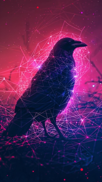 Amazing crow background for wallpaper