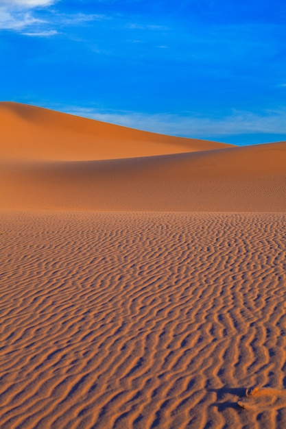 Amazing Eureka Dunes Structures at Sunset Death Valley National Park USA