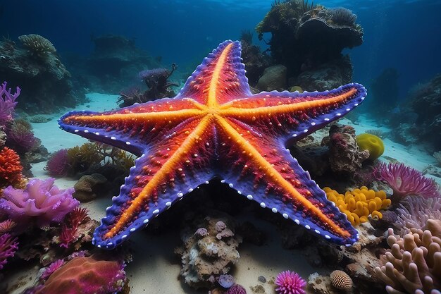 Photo amazing fromia elegans starfish