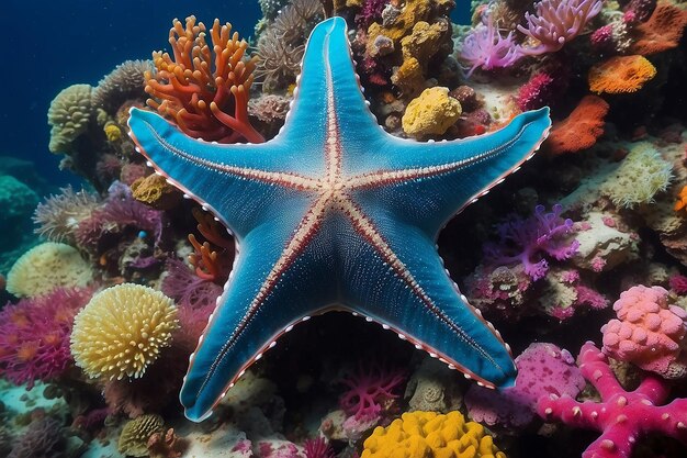 Photo amazing fromia elegans starfish