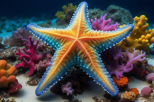 Photo amazing fromia elegans starfish