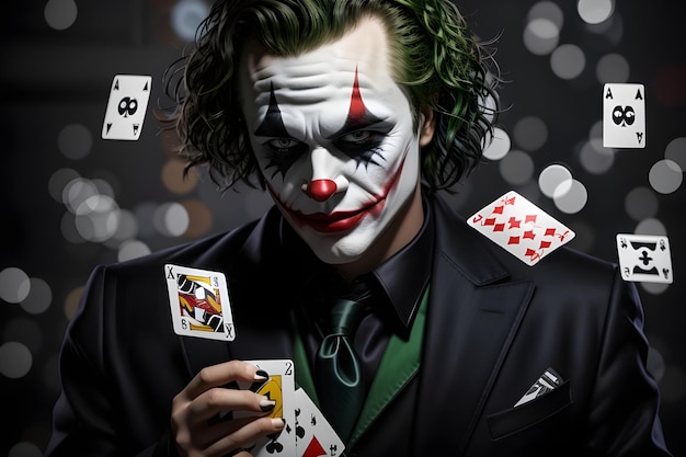 Foto l'incredibile joker con le carte joker