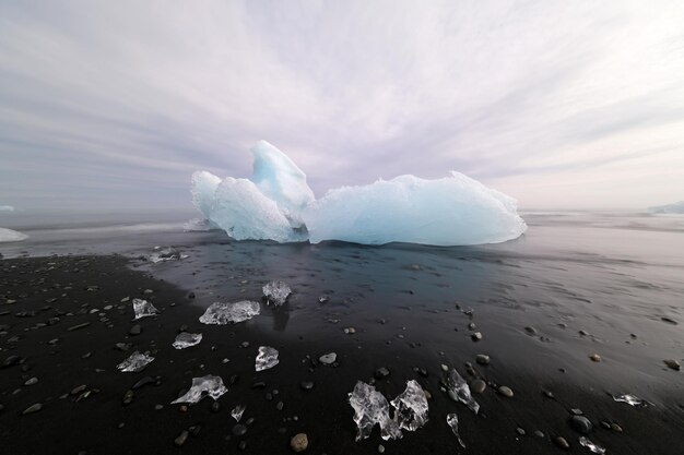 Photo amazing jokulsaron lagoon iceland