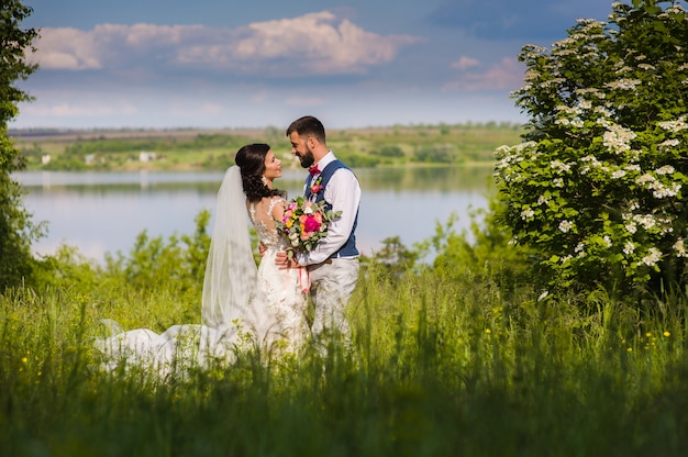 Amazing just married couple