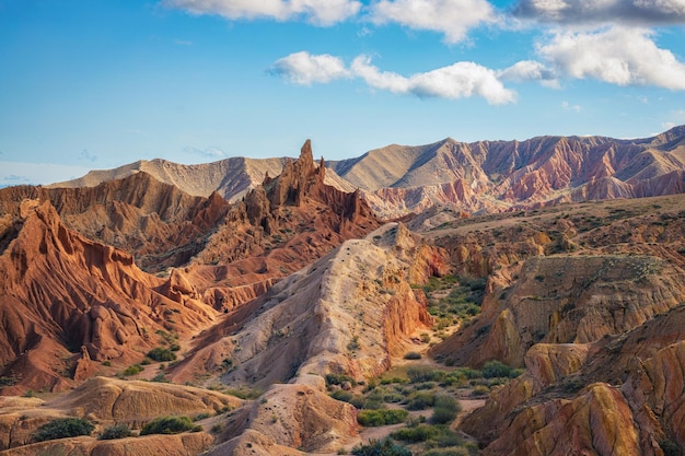 キルギスタンのスカスカ峡谷の素晴らしい風景