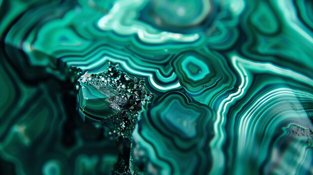 Photo amazing malachite texture with unique patterns this can be used as background image for any project