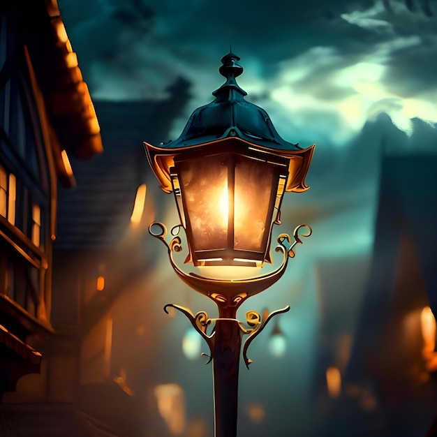 amazing medival Street light