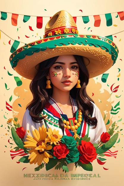 Amazing Mexican Independence Celebration Day Generative By Ai