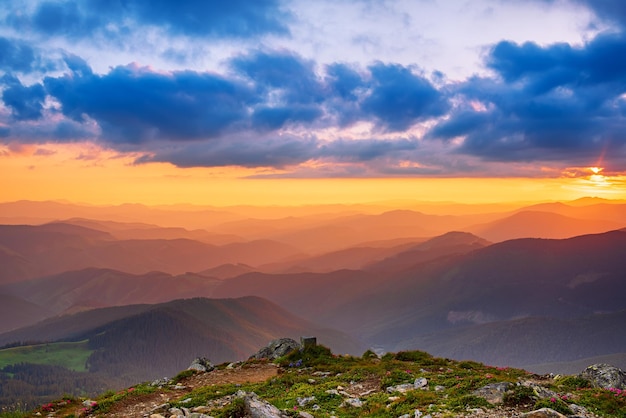 素晴らしい山の風景