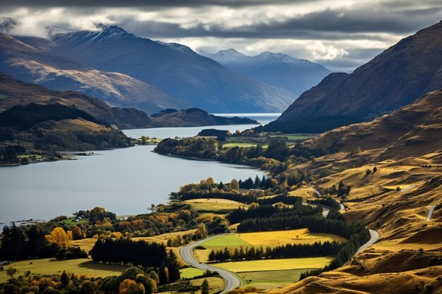 Amazing natural landscapes in new zealand