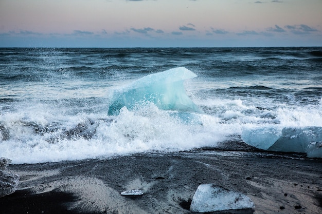 Photo amazing naturee of iceland