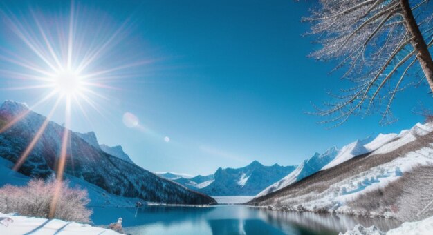 Amazing panorama Montain backgound Nature