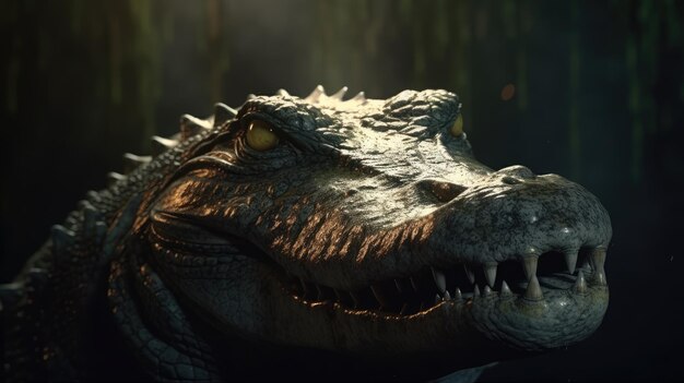 amazing photo of alligator highly detailed