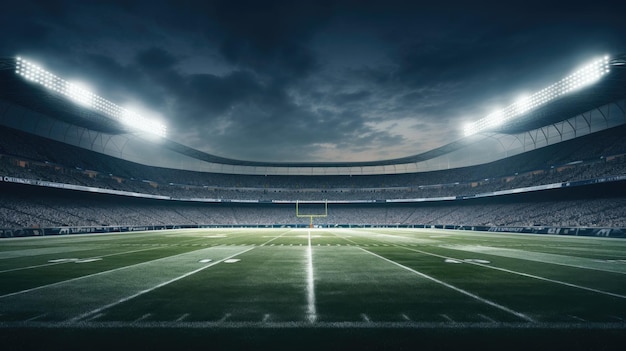 amazing photo of football field highly detailed