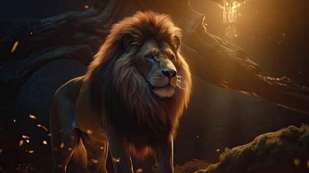 amazing photo of lion background