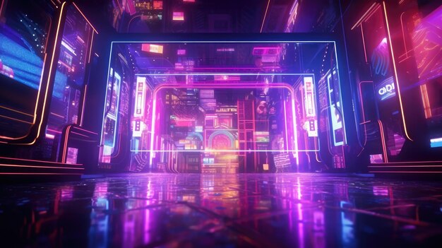 Amazing photo of neon background