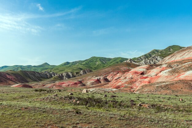 Amazing red mountains