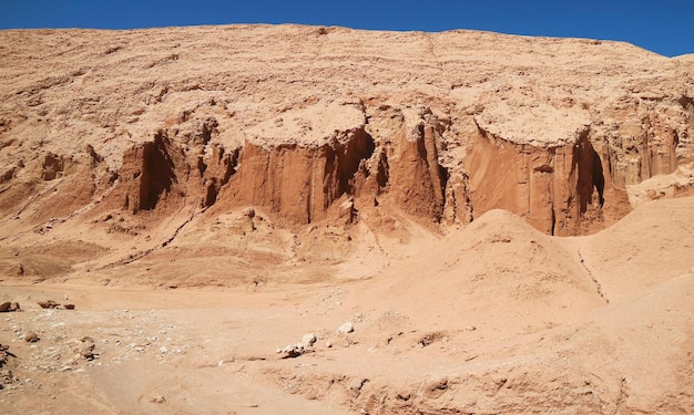 Amazing Rock Formation along the Mountain Road of Atacama Desert in Northern Chile