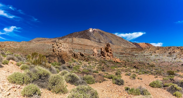 Amazing rocky formations Roques de Garcia Tenerife Canary Islands Spain