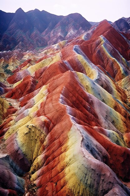 Amazing scenery of Rainbow mountain