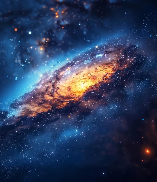 Amazing space galaxy with stars and nebula