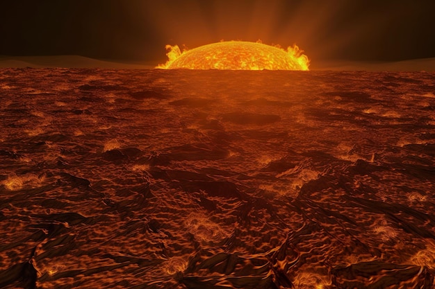 Foto incredibile foto della luce della superficie del sole