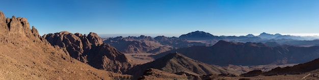 Amazing Sunrise at Sinai Mountain, Beautiful dawn in Egypt, Beautiful view from the mountain