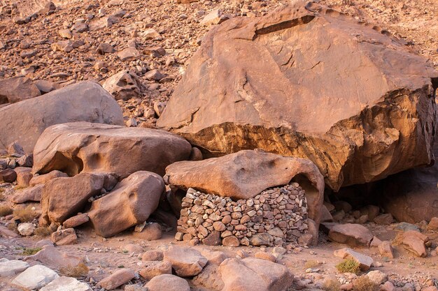 Amazing Sunrise at Sinai Mountain, Beautiful dawn in Egypt, Beautiful view from the mountain