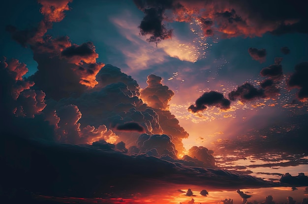 Premium Photo | Amazing sunset sky photography