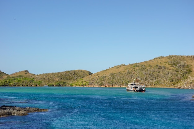 amazing view of Cabo Frio sea estuary on a summer day, Brazilian coast