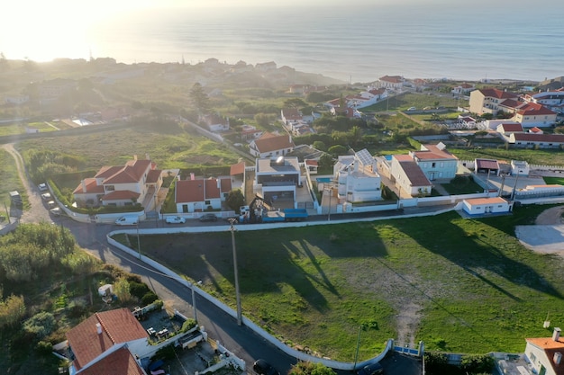 Amazing view of a residential area near to sea