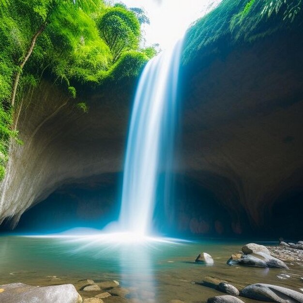 Photo amazing view of tiu kelep waterfall