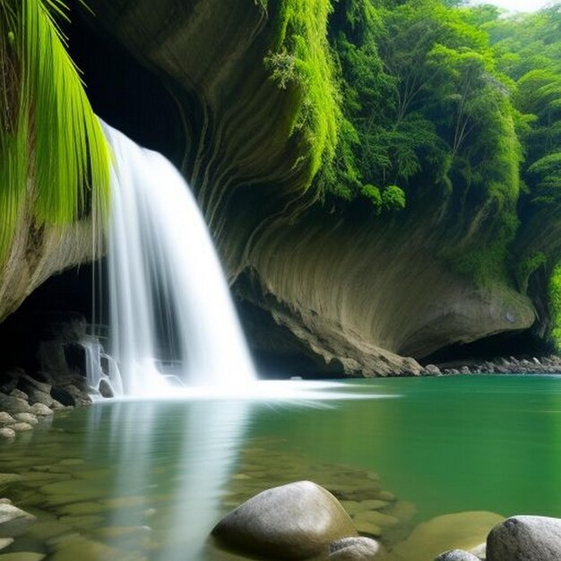 Photo amazing view of tiu kelep waterfall