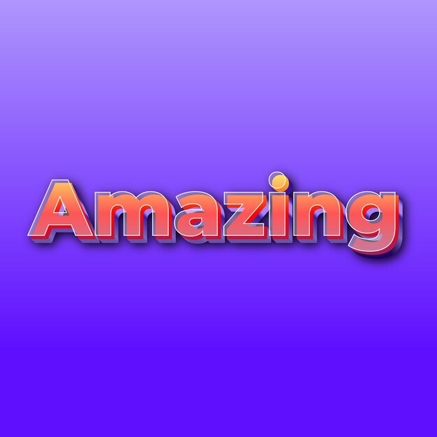 AmazingText 효과 JPG 그라데이션 보라색 배경 카드 사진