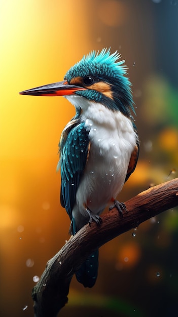 Amazon Kingfisher on Jungle Perch