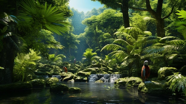 Amazon Rainforest Animal Background