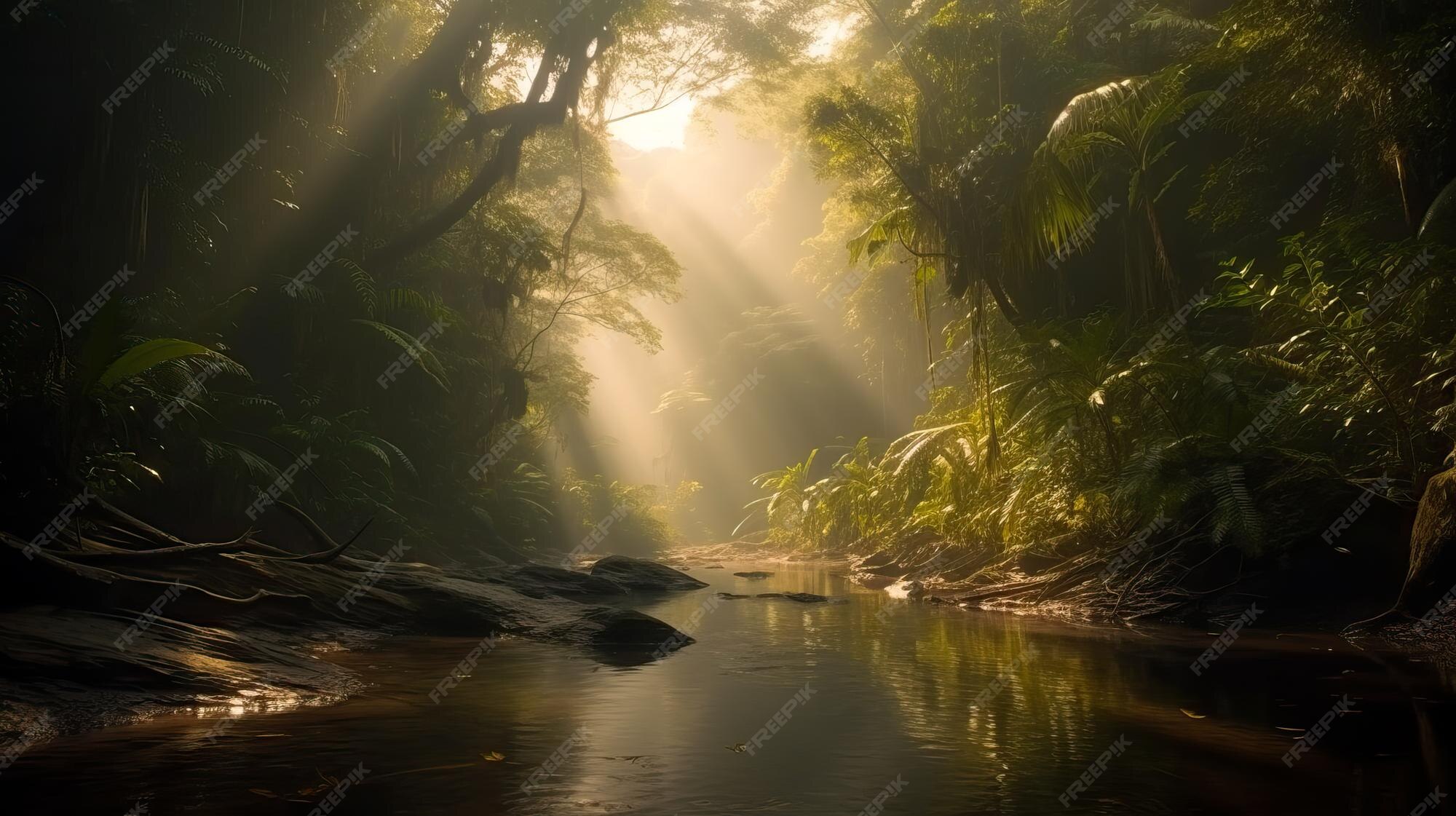 Premium AI Image | Amazon rainforest landscape