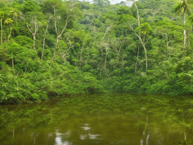 Amazone Regenwoud in het Anavilhanas Nationaal Park Amazonas Brazilië